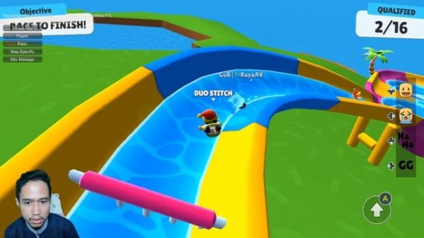 INFINITY BLOCK DASH I LASER I LAVA LAND I LIVE STUMBLE GUYS #265