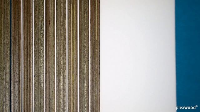 Архитектурный шпон в сочетании с шерстяным войлоком в синей цветовой гамме