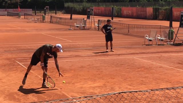 Andreas Haider-Maurer Practice @ TENNISKLUB IEV смотреть онлайн