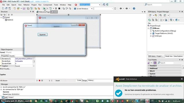 Aplicación VCL RAD STUDIO XE7 смотреть онлайн