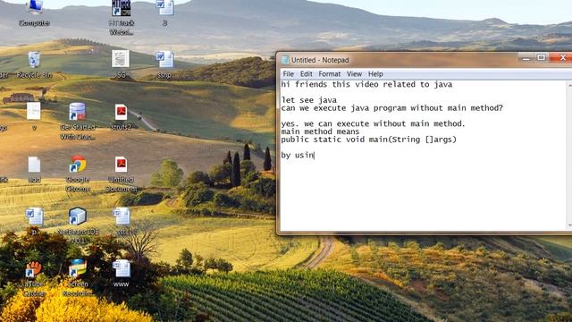 Java run without main method смотреть онлайн