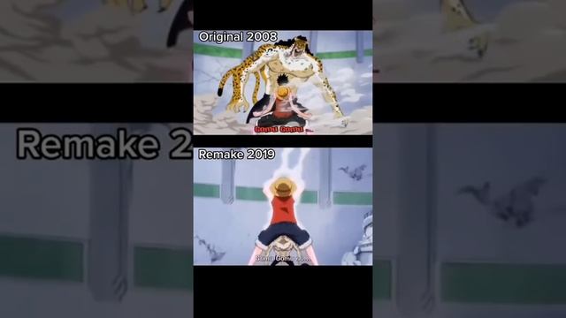 Originial vs Remake||Luffy vs Rob Lucci fight #luffy #roblucci #onepiece смотреть онлайн
