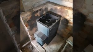 меняем печь в бане