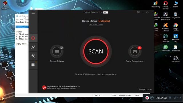 IObit Driver Booster 2020 pro 7.4.0 License key Full Version(Giveway of keys for first 1000 viewers смотреть онлайн