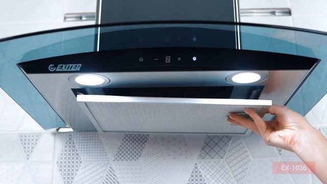 Т-образная вытяжка EXITEQ EX-1036 sensor inox (60 см) - Видеообзор смотреть онлайн