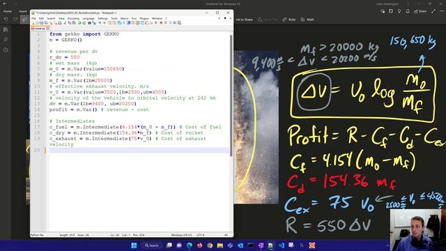 Tsiolkovsky Rocket Optimization смотреть онлайн