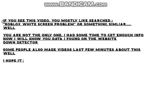ROBLOX DOWN AGAIN??? WHITE SCREEN PROBLEM 26th MAY смотреть онлайн
