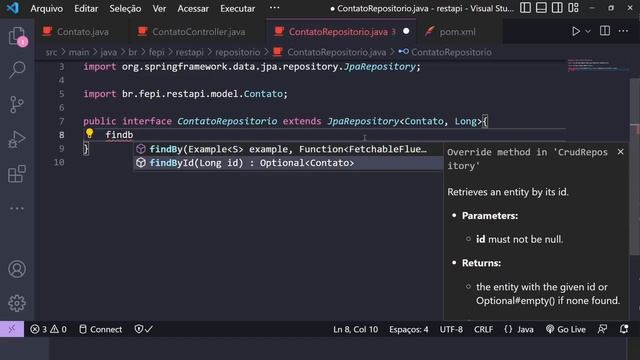 Criando uma Web API REST com Spring Boot (CRUD) смотреть онлайн