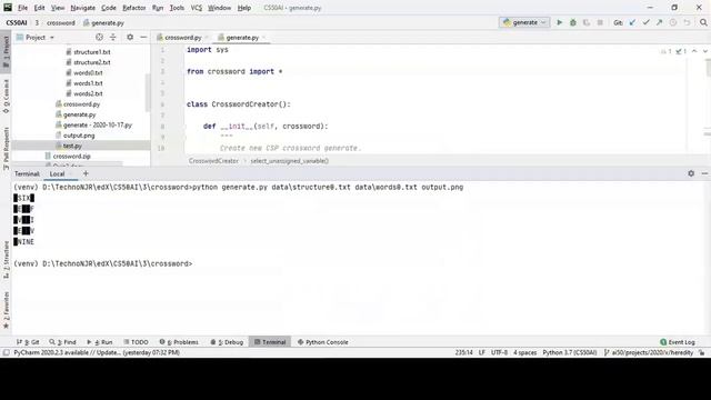 CS50AI 2020 Project 3 Crossword ( CS50’s Introduction to Artificial Intelligence Python ) смотреть онлайн