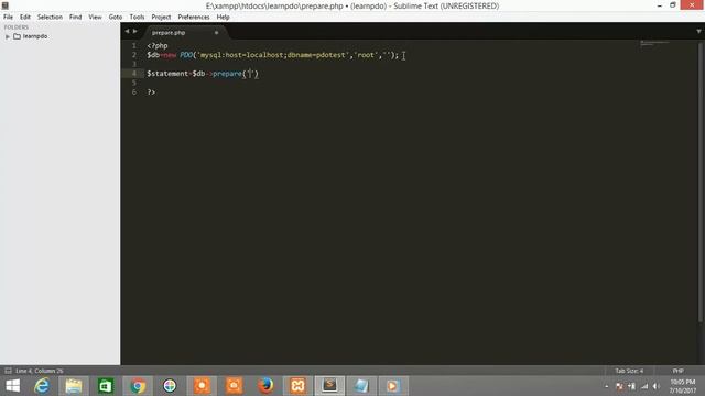 Php Mysql PDO Prepared Statement to Prevent Sql Injection смотреть онлайн