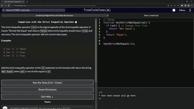 JavaScript Basic 64: Comparison with the Strict Inequality Operator | FreeCodeCamp смотреть онлайн