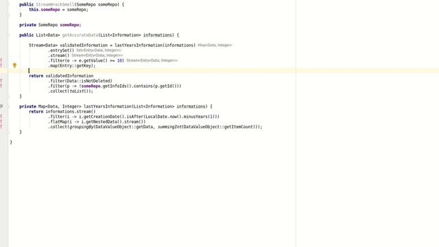 Java 8 Refactoring Part 2: Stream wrecks смотреть онлайн