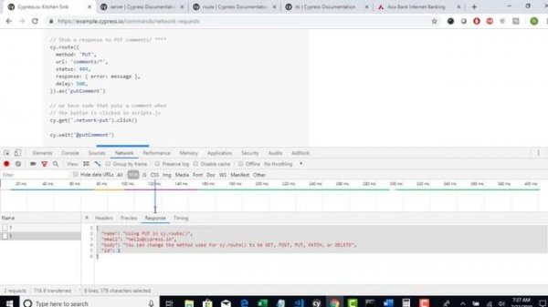 077 Example Demonstrating on Mocking API with stub response using Cypress