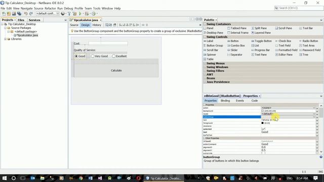 Java Swing Training - How to Develop Tip Calculator Application (using if ... else) смотреть онлайн