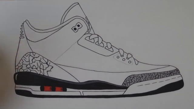 How To Draw: Air Jordan 3 Infrared 23 w/ Downloadable Stencil смотреть онлайн
