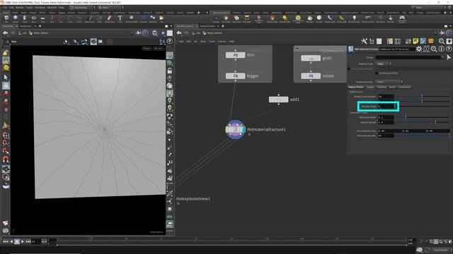 Tearing & Deforming Metal using RBD Tools in Houdini Part 1 смотреть онлайн