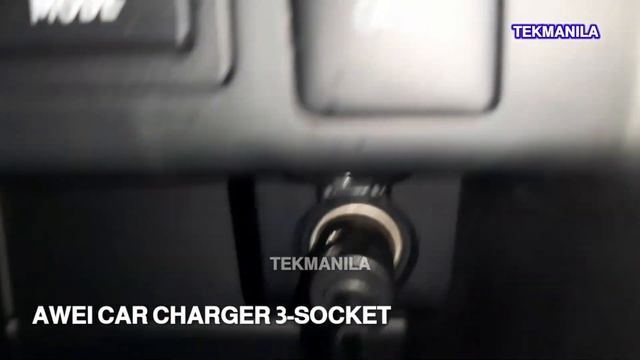 Awei Car Charger 3 Socket with USB ports Preview смотреть онлайн