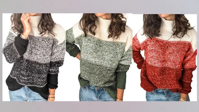 Вязание, идеи на осень/ Джемпера осень 2021/Вязание из остатков пряжи/ Вязаная мода #20