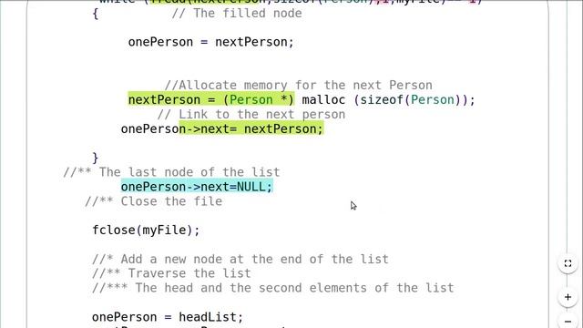 ADD A NODE TO THE END OF LINKED LIST- c Language смотреть онлайн