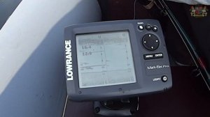 Ловим сома на Урале , сом на эхолоте lowrance mark-5 x pro ,первый опыт.