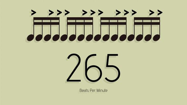 BPM = 265　メトロノーム - metronome - 16分 アクセント3-3 смотреть онлайн