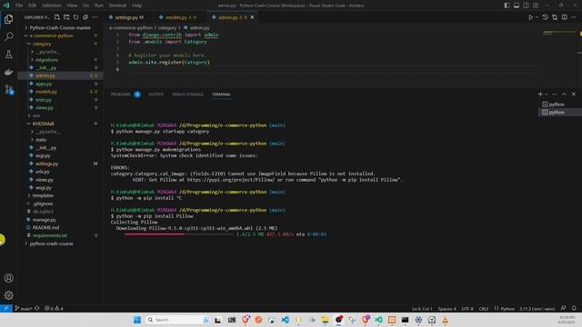 Fix Errors Cannot use ImageField be Pillow is not installed English #HKimhab смотреть онлайн
