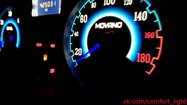 "COMFORT LIGHT" Пересвет/тюнинг приборных панелей. Opel Movano смотреть онлайн