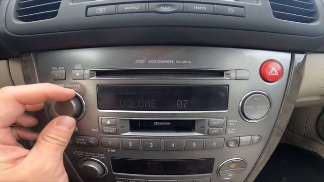 How to Adjust Radio Volume in Subaru Outback III ( 2005 – 2009 ) - Change Radio Volume смотреть онлайн