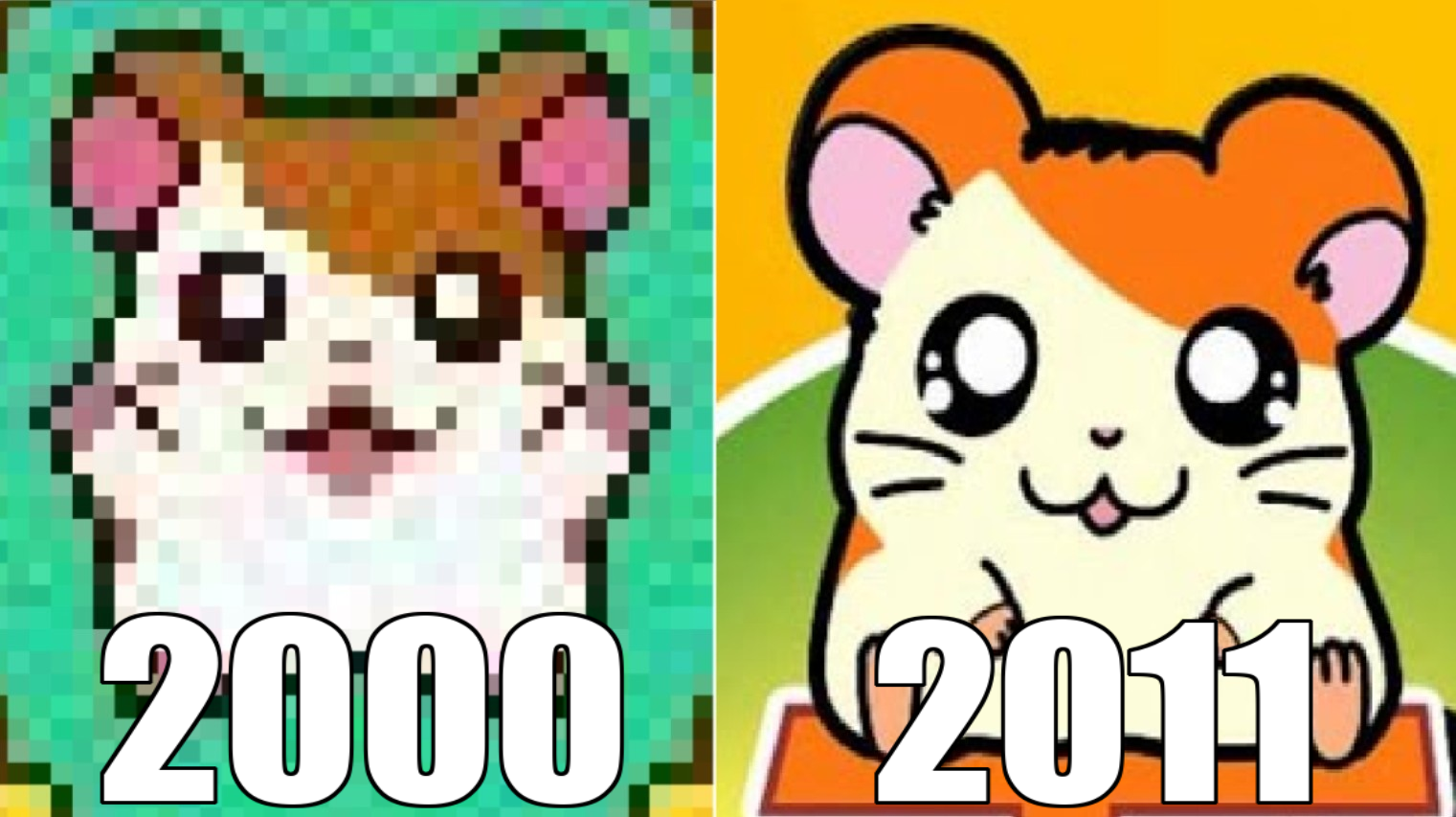 Эволюция серии игр Hamtaro [2000-2011] смотреть онлайн