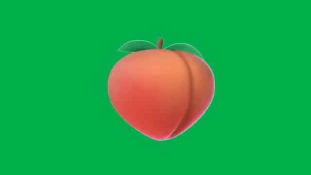 🍑 Animated Peach (Butt) Emoji - Green Screen Video For Video Editing - Animated GIF смотреть онлайн