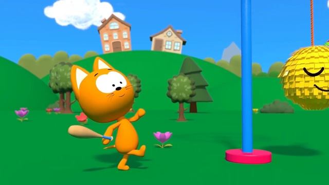 MEOW MEOW KITTY GAMES ? SURPRISE PINATA UNIHORN GAME ? Games cartoons смотреть онлайн