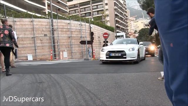 Nissan GT-R R35 AMS Performance Alpha 10 in Monaco - Brutal Accelerations! смотреть онлайн
