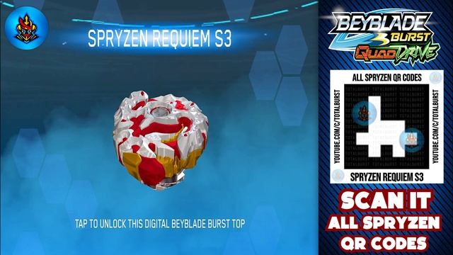 QR CODE ASTRAL SPRYZEN S7 + ALL SPRYZEN QR CODES BEYBLADE BURST QUADDRIVE APP