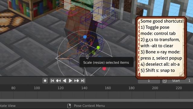 How to Pose Rigs in 1 minute | Blender 2.8 Minecraft Animation Tutorial #8 смотреть онлайн