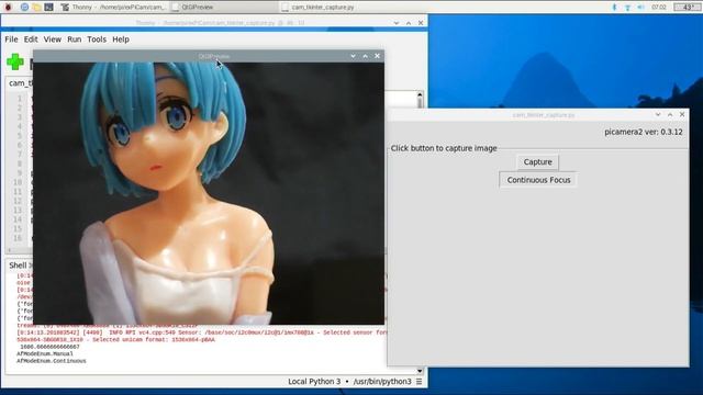 Python with tkinter GUI to capture images from Raspberry Pi Camera Module 3, with Toggling AF mode. смотреть онлайн