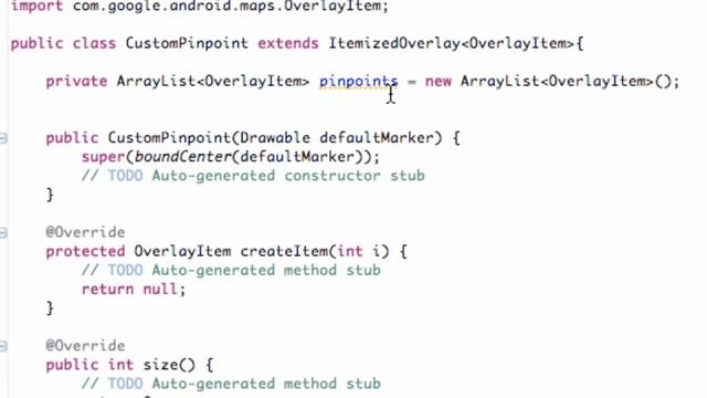 Android Application Development Tutorial - 139 - ItemizedOverlay to draw on our Map смотреть онлайн