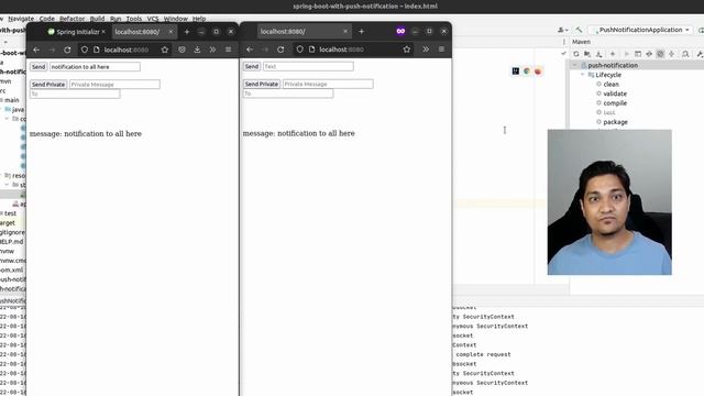 How to Send Push Notifications with Spring Boot Using Websockets and STOMP смотреть онлайн