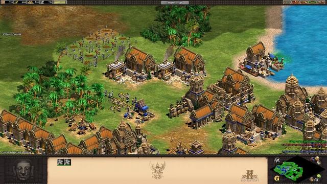 Age of Empires 2 HD: Rise of the Rajas Gameplay - Khmer Ballista Elephant Horde смотреть онлайн