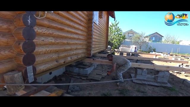 Перенос сруба в Чебоксарах. Подъём дома. Передвижка дома смотреть онлайн