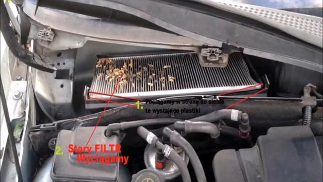 Wymiana Filtra pyłkowego-kabinowego Ford Focus MK1 Replacement of air filter смотреть онлайн