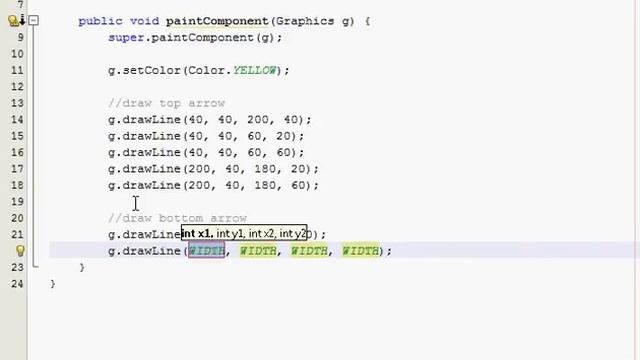 Java Graphics Tutorial 3 - Arrow illusion смотреть онлайн