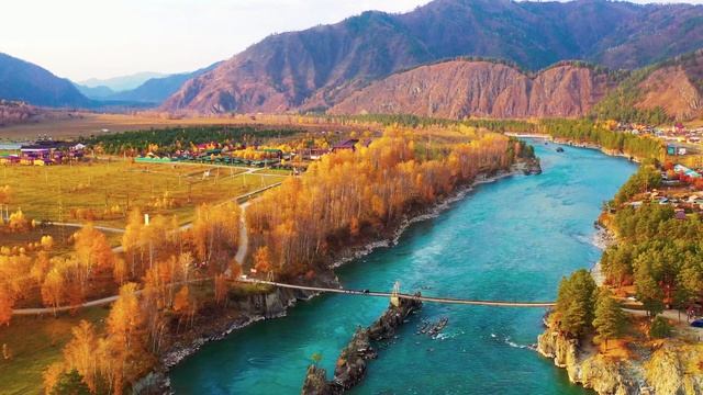 Река Катунь Зубы Дракона Горный Алтай в 4К смотреть онлайн