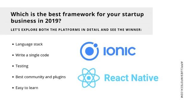 React Native vs Ionic – Which is Best Profitable Choice for Start up 2019? смотреть онлайн