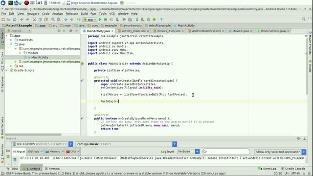 ANDROID RETROFIT JSON EXAMPLE смотреть онлайн