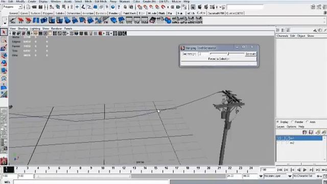 Maya Rope generation Script (Python) смотреть онлайн