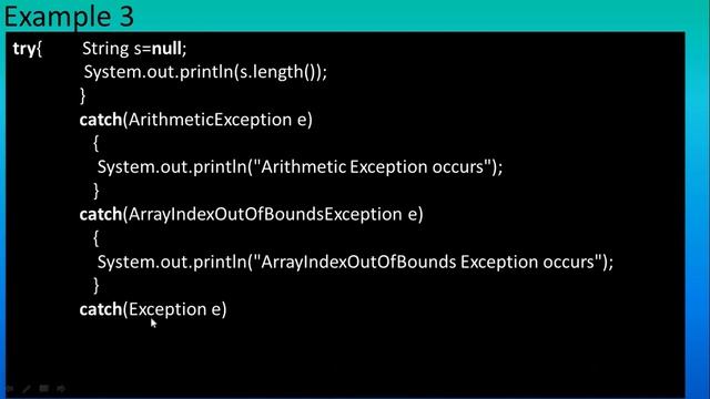 Multiple catch blocks in JAVA,#84 смотреть онлайн