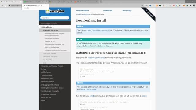 Using Qt for WebAssembly on Windows смотреть онлайн
