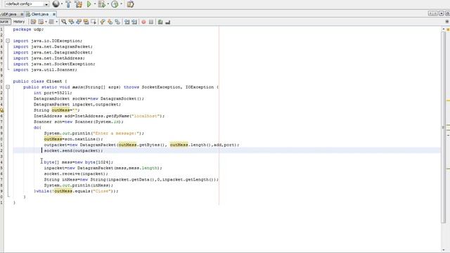 UDP Protocol server and client java смотреть онлайн