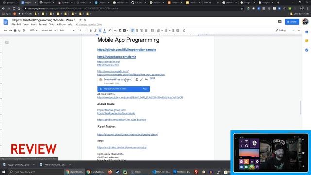 Mobile App Programming - Week 5 - Review, Android Studio, Flutter, React Native, JQuery, ,Xamarin смотреть онлайн
