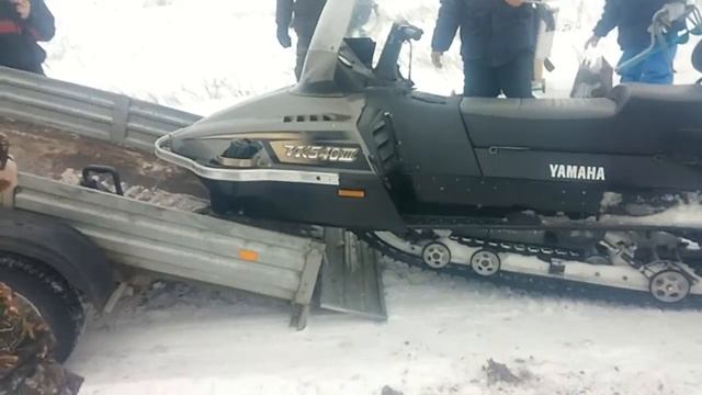 Ямаха Викинг на прицепе МЗСА 817701. Кузов 2,5м - снегоход 3,1м. ЦЛП АРИВА смотреть онлайн